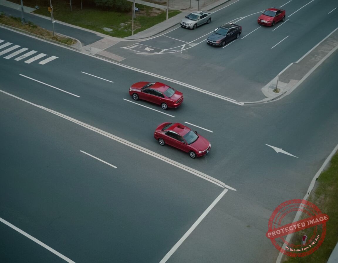 Fußgängerüberwege und Zebrastreifen beeinflussen Vorfahrtsregeln nicht direkt - Zwei Fahrzeuge kommen sich auf einer Kreuzung entgegen: Wer hat Vorfahrt beim Linksabbiegen?