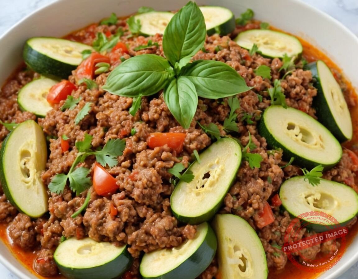 Mit frischen Kräutern garnieren - Schnelles Rezept mit Zucchini und Hackfleisch: Leckere Gerichte für die ganze Familie