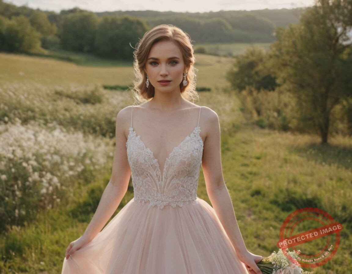 Sanfte Farbtöne betonen den natürlichen Teint - Der perfekte Look für den großen Tag: Das Fit and Flare Brautkleid im Trend